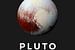 Pluto - Typografische Astronomie Print van MDRN HOME