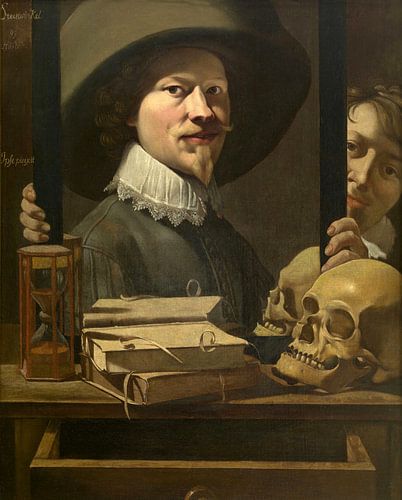 Vanitas portret van de schilder, Antoine Steenwinkel
