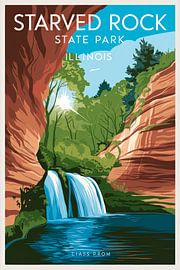 Starved Rock State Park, Illinois by Poster Art Shop