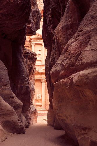 Felsenblick in Petra, Jordanien