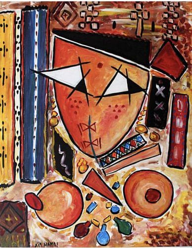 Amazigh vrouw in de douche