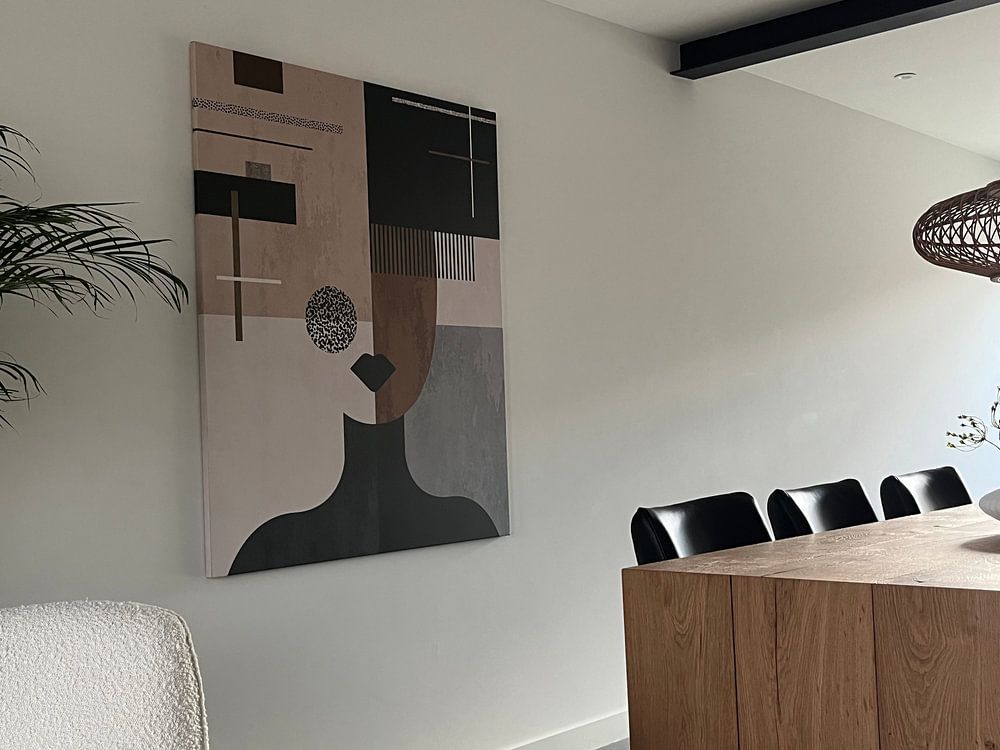 Abstract portret (Gezien bij vtwonen)  van Mirjam Duizendstra 