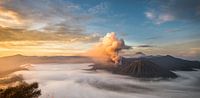 Actieve Bromo bij zonsopkomst