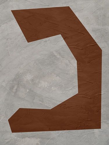 Abstract organic geometric art in earth tones