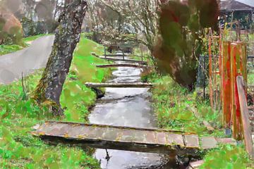 Emmendingen - Wasser Klein - Venetië ART 1.0 van Ingo Laue