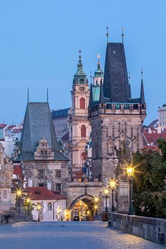 Praag - Karelsbrug en Kleine Stadstoren van t.ART