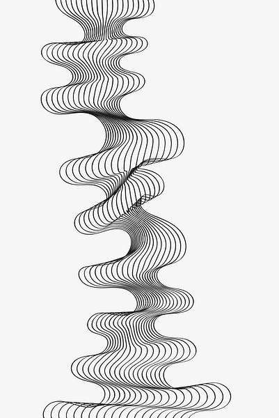 Abstract Line Art by Walljar