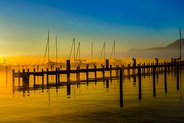 Haven aan de Chiemsee van artpictures.de
