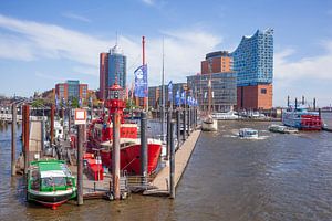 bateau-feu, Elbphilharmonie, port