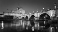 Pont San Angelo et château Sant Angelo, Rome, Italie par Henk Meijer Photography Aperçu
