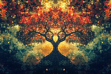 levensboom tree of life spiritueel van Egon Zitter