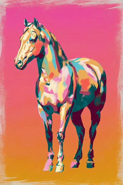 Colourful pop-art horse by Imperial Art House