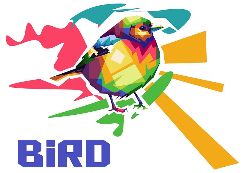 Oiseau Colorfull Popart par Rizky Dwi Aprianda