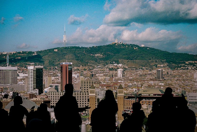 View over Barcelona von Wouter van der Krol