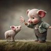 Lucky pig by Heike Hultsch