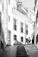 Prachtig steegje in Lagos, Portugal