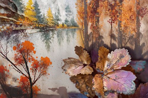 schilderachtige abstracte herfst