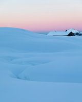 Stille winteravond - blauw uurtje - Zwitserland