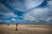 Wandeling langs het strand