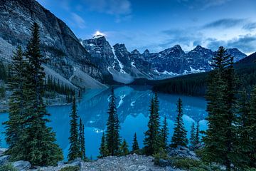 Lake Moraine in the Rocky Mountains by Roland Brack