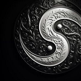 Yin et yang créatifs avec des détails sur TheXclusive Art