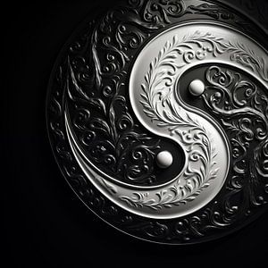 Yin et yang créatifs avec des détails sur The Xclusive Art
