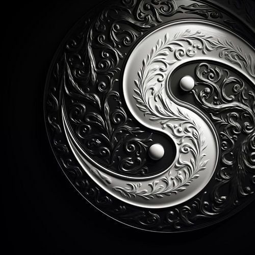 Yin en yang creatief met details