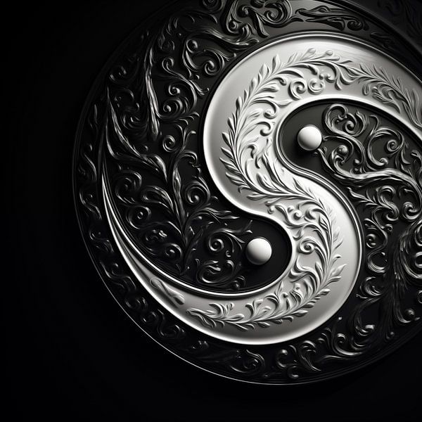 Yin et yang créatifs avec des détails par TheXclusive Art