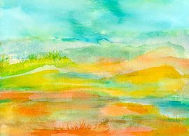 Paysage minimal sur Claudia Gründler