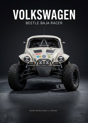 Volkswagen Käfer Baja Racer Offroad-Fahrzeug – Vorderansicht