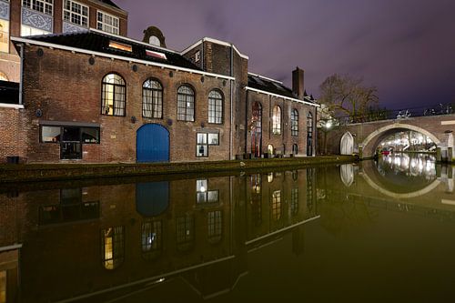 Ancienne brasserie De Boog sur l'Oudegracht à Utrecht