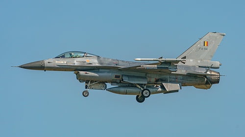 Belgische luchtmacht General Dynamics F-16 Fighting Falcon.