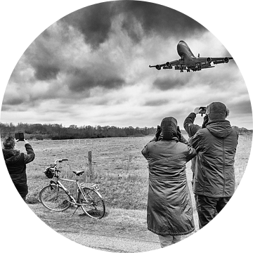 Eerste landing Boeing 747-400 op Groningen Airport van Evert Jan Luchies