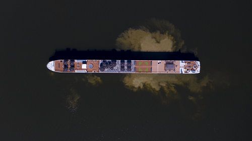 Cruise ship on the IJsselmeer
