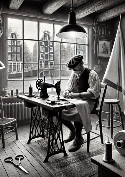 Sailmaking workshop '60 Amsterdam by Jaap Ros