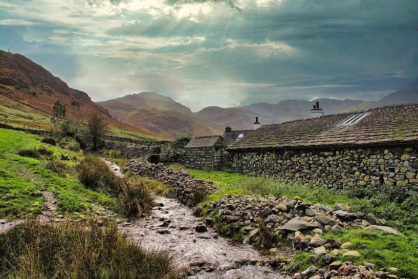 Langdale Valley Cumbria - farm by Hans Janssen