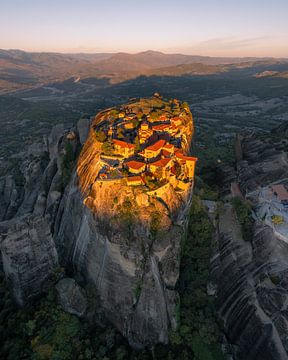 Monastère de Meteora en Grèce sur Ewold Kooistra