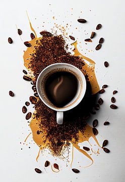 Kaffee von oben von Harvey Hicks