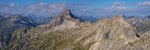 Panorama van Heilbronner Weg tot Biberkopf