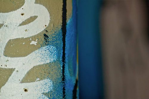 Graffiti Blauw-wit