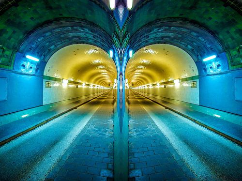 Hamburg: zwei Röhren des alten Elbtunnels #2
