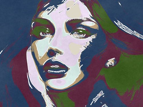 Minimalistisch Pop Art Portret