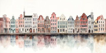 Grachtenpanden van Bert Nijholt