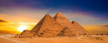 De grote piramides van Gizeh