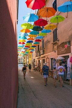 Paraplu straat van Edwin Boer