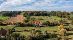 Aerial panorama of the Gulp valley near Beutenaken