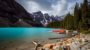 Der Lake Moraine in den Rocky Mountains in Kanada