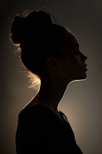 Silhouet van een vrouw