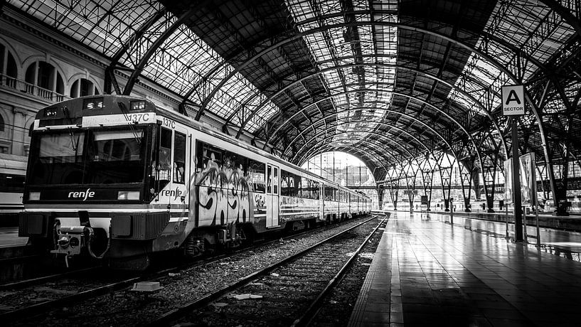 Zug in Barcelona von Rick Wiersma