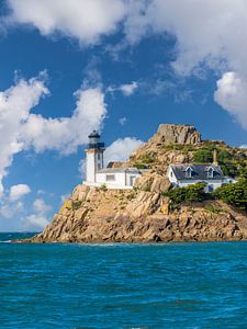 Leuchtturm auf der Ile Louet bei Carantec, Bretagne